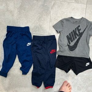 Boys 2T Nike Lot - 2 Sweatpants, One T-Shirt, One Shorts